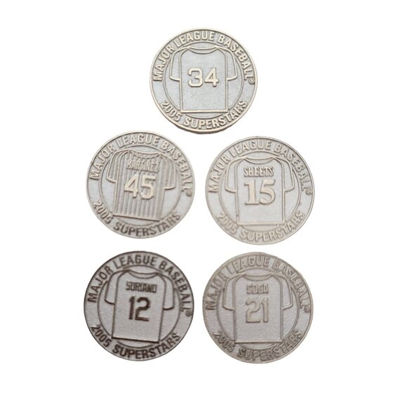 Lot of 5 2005 Major League Baseball Superstar Medallions E993 - Picture 7 of 9